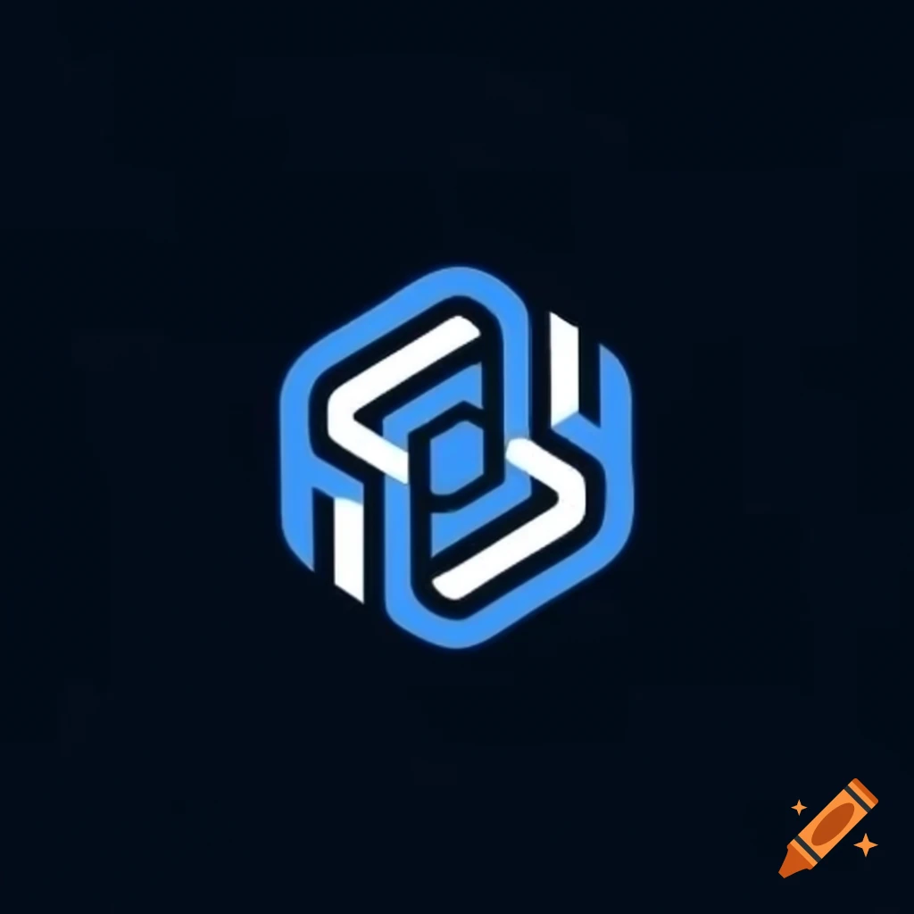 Logo concept merging protection, technology, and innovation for cybersecurity AI project