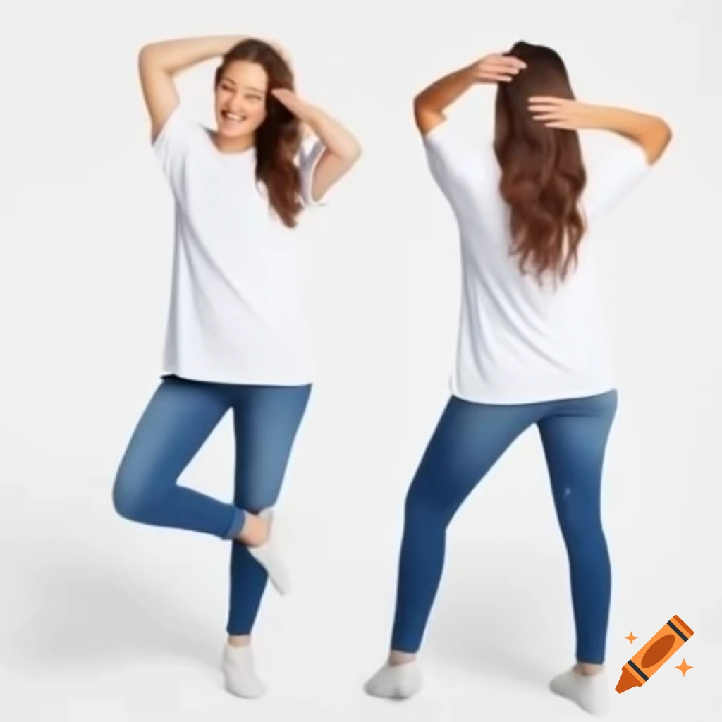 Woman in blue jeans and T-shirt smiling while holding a diaper