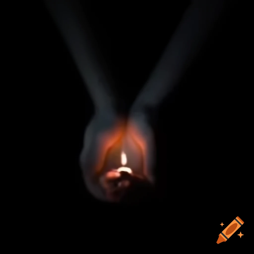 Symbolic depiction of hands reaching out into darkness, conveying lost love and hope