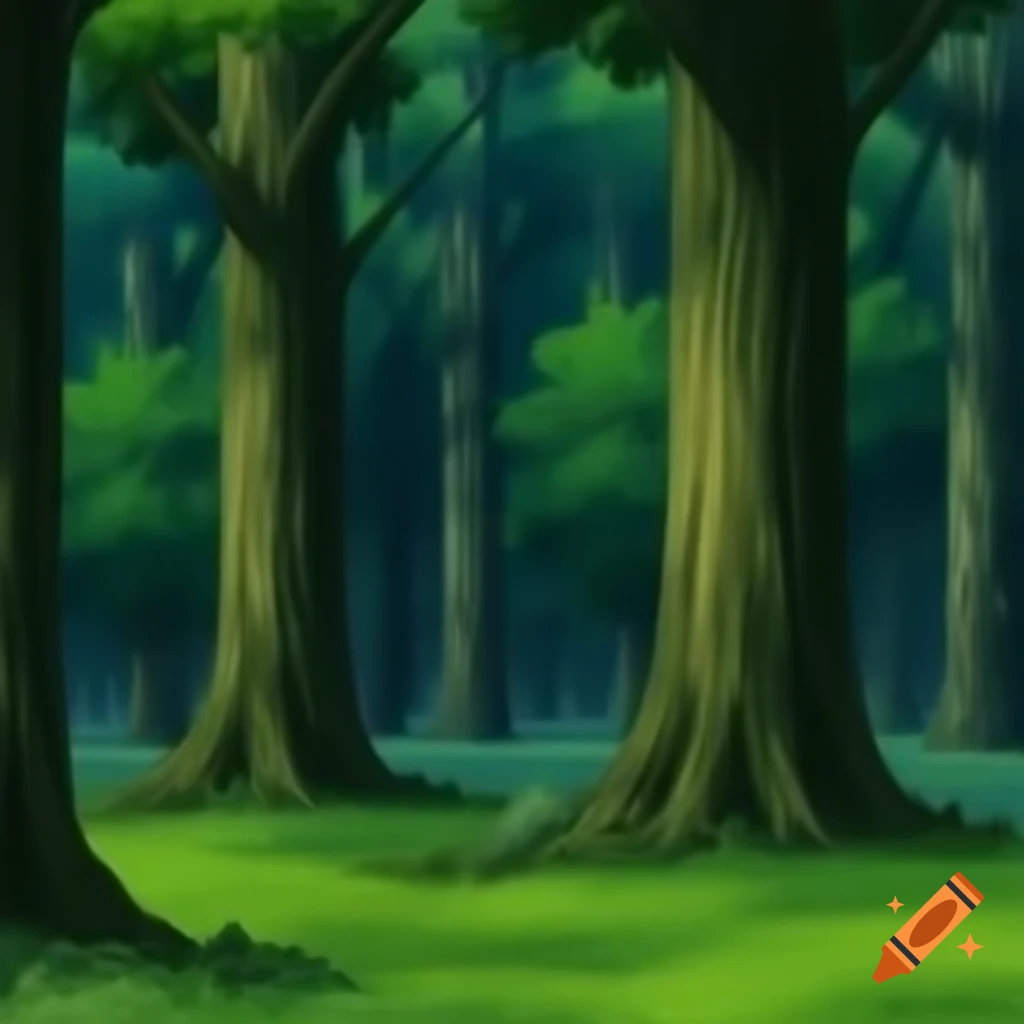 Forest background inspired by Naruto anime