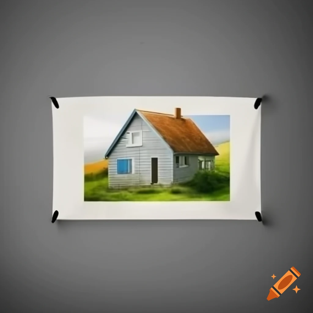 Cottage background with label "Новые проекты"