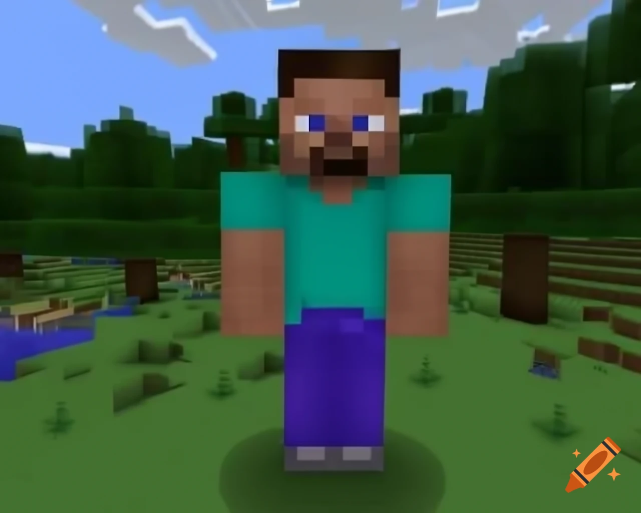 Character Steve from Minecraft game