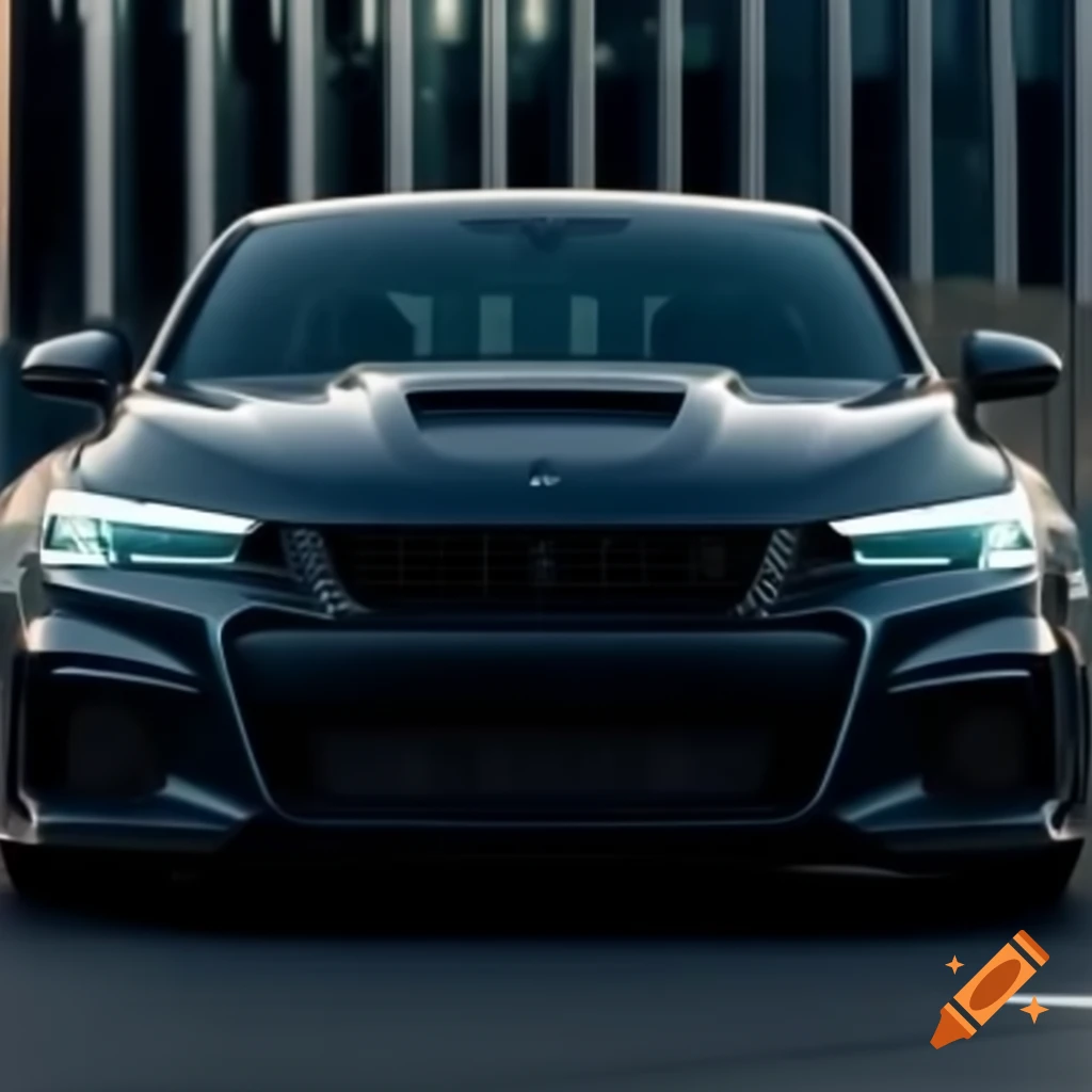 Modern sedan featuring an aggressive front design