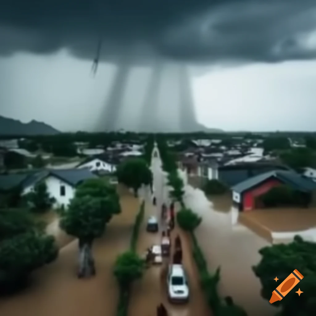 People in Vietnam showing resilience during heavy rain and flooding