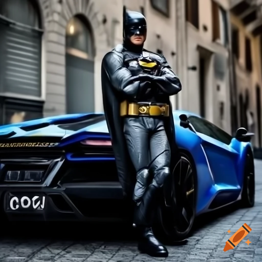 Batman-themed Lamborghini in Italy