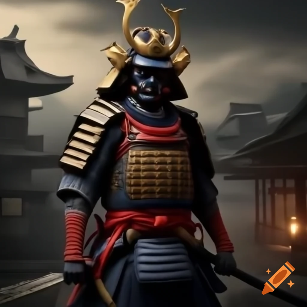 Historical scene of Japan during samurai era