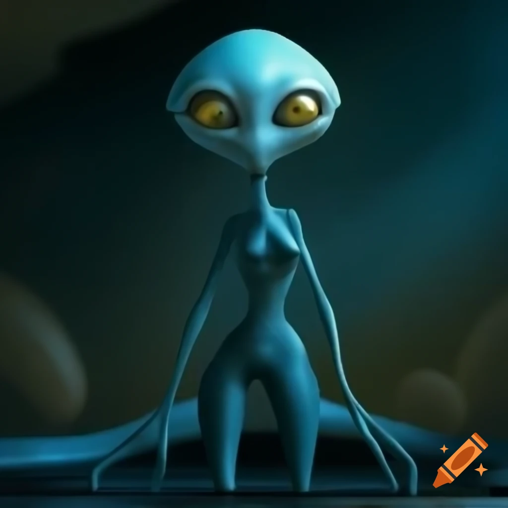 Beautiful Zarkothian humanoids in Queen's chambers aboard alien mothership