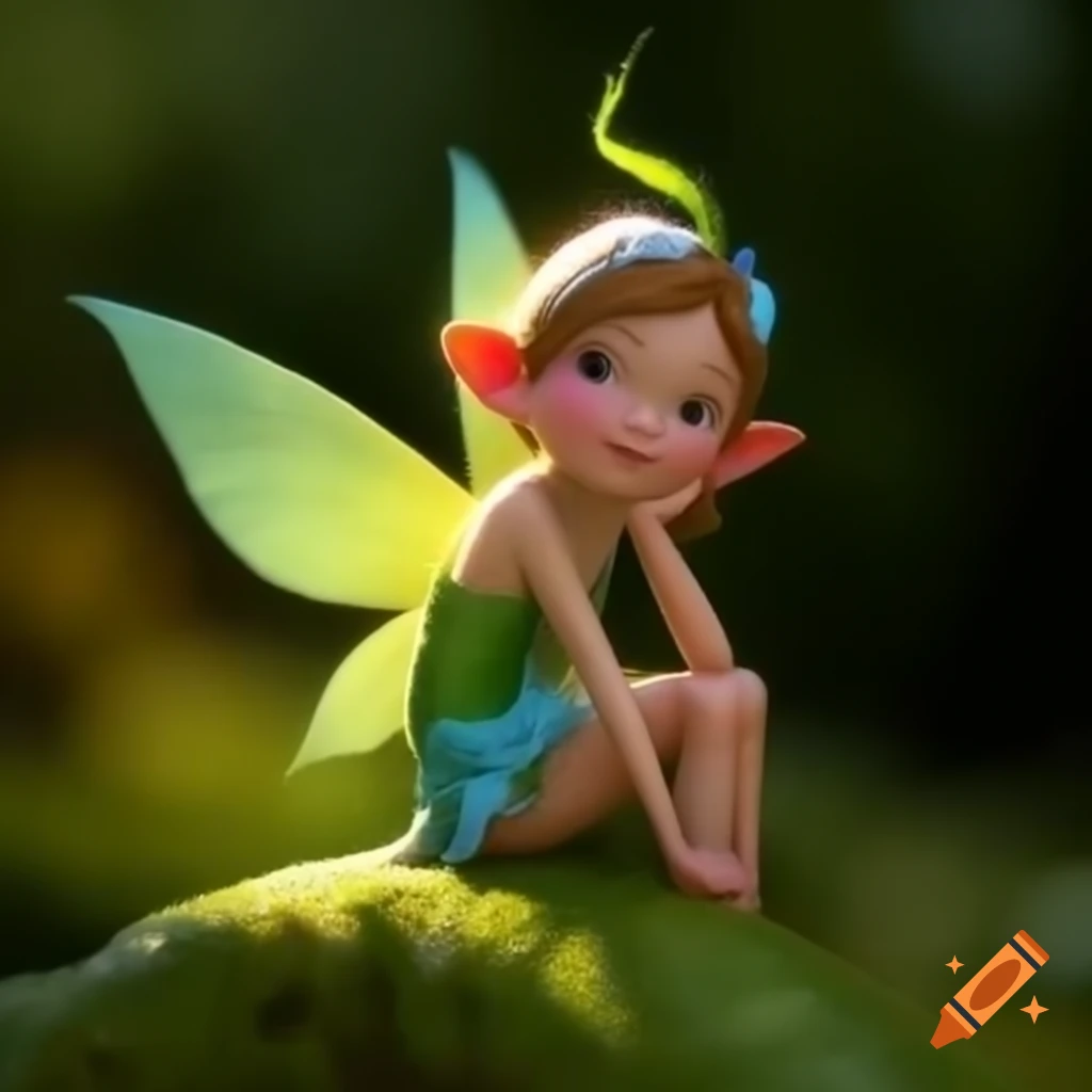 Enchanting fairy with ethereal wings