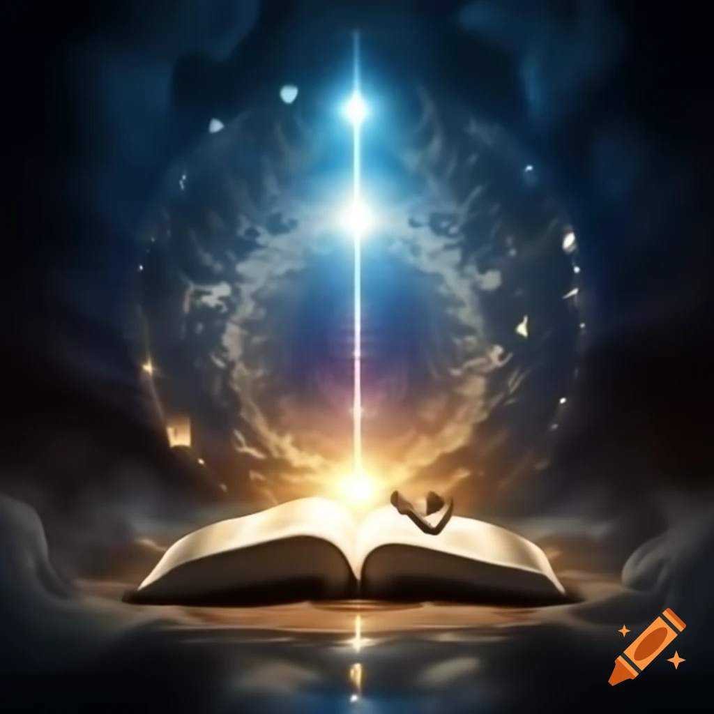 Symbolic illustration of spiritual transformation with radiance illuminating a couple