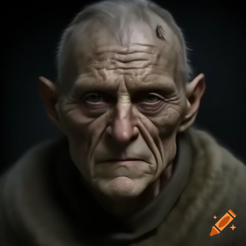 Realistic portrait of a medieval sailor with tanned, weathered skin