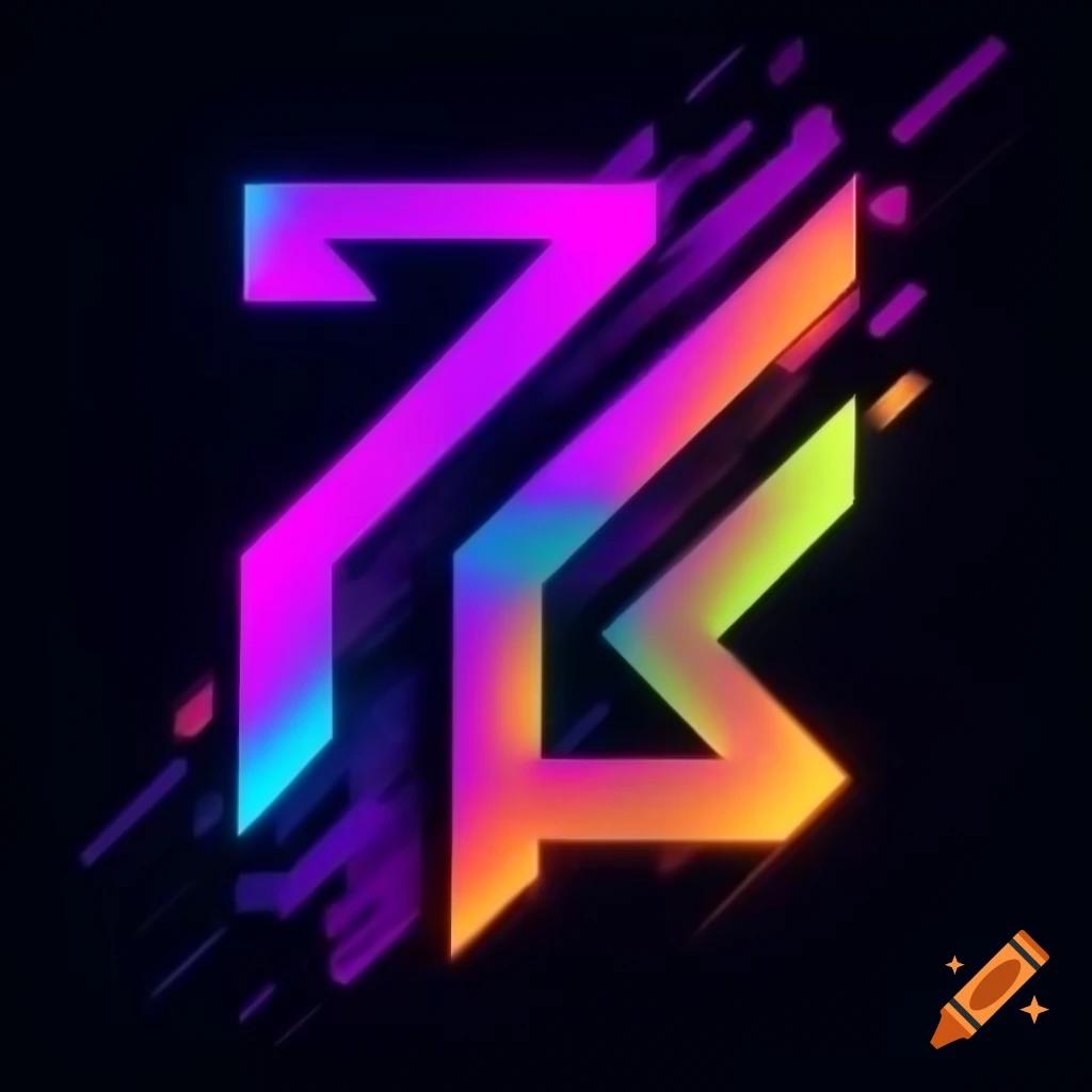 Cyberpunk graffiti logo for organization 'Edge' with bold words and dynamic neon colors