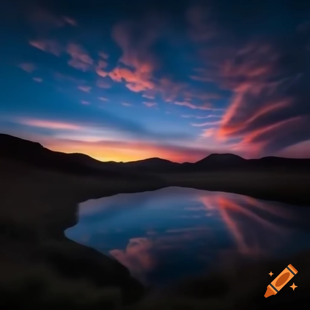 Twilight scene depicting a new world