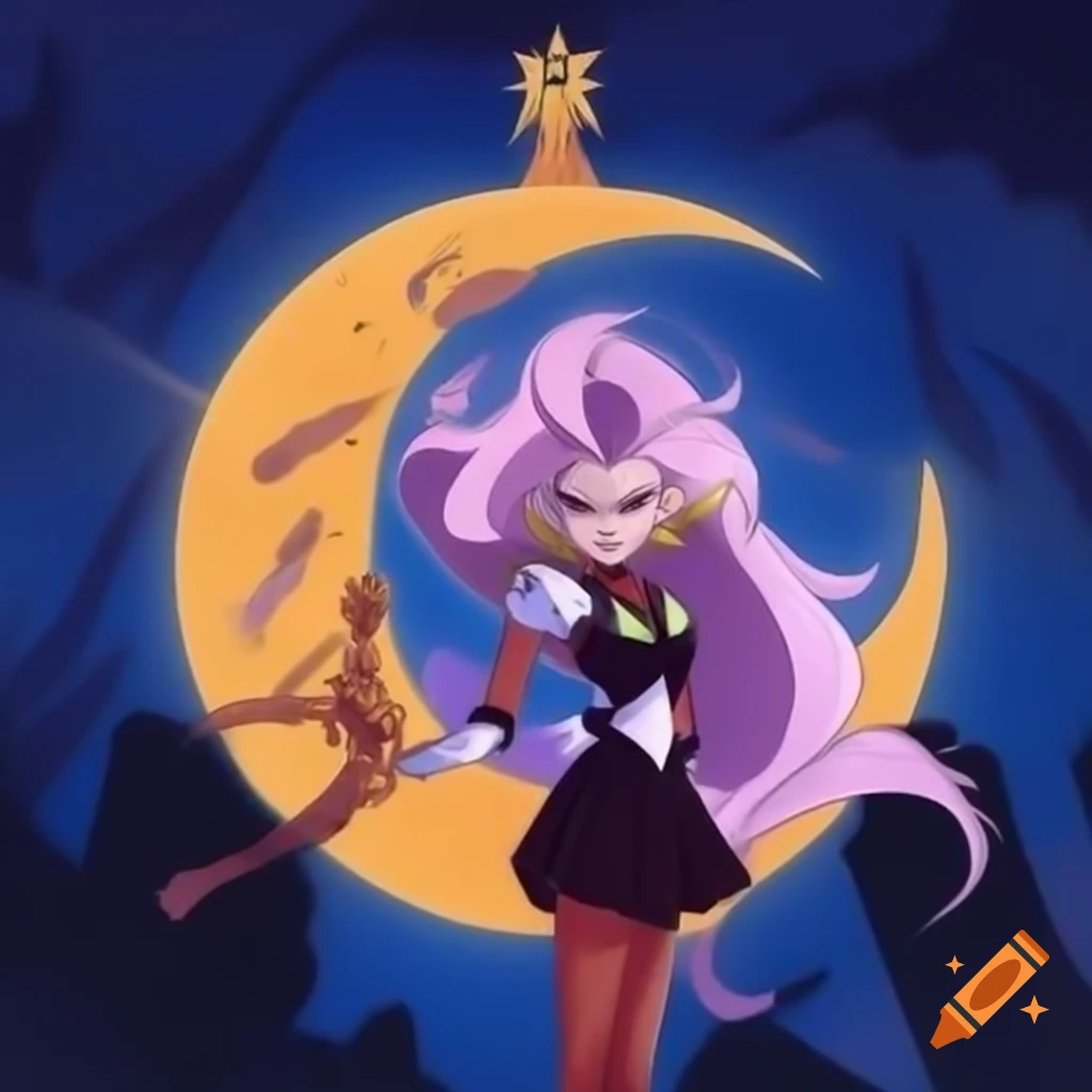 Eda and Sailor Moon in an artistic showdown