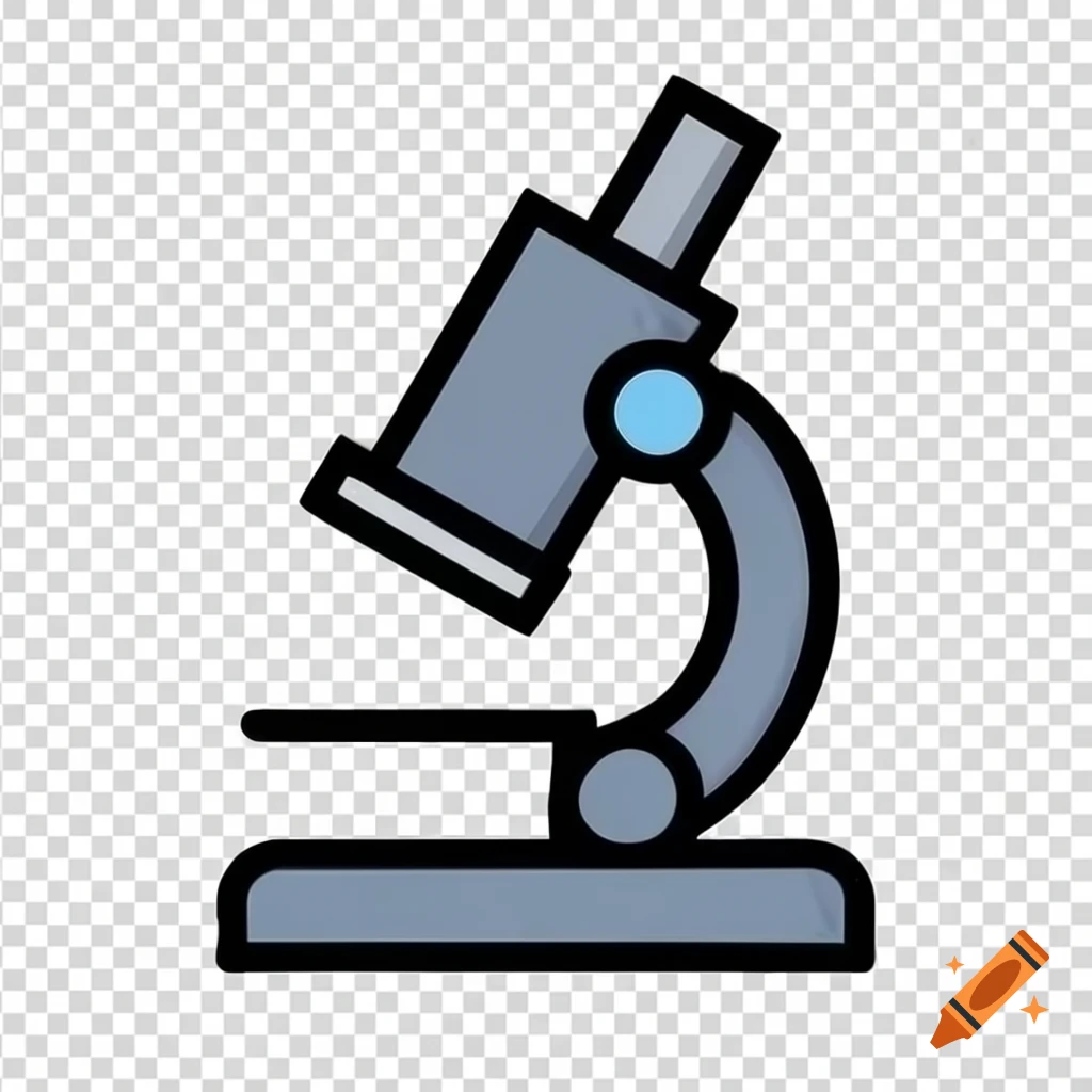 Microscope icon representing scientific research