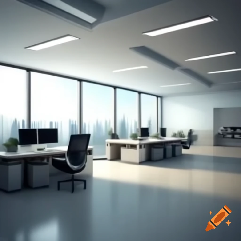 3D office background design