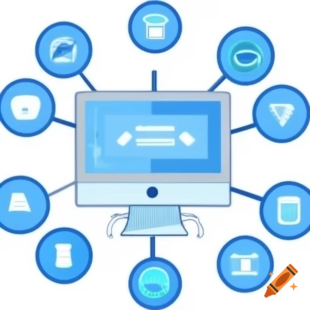 Concept of internet and digital technology