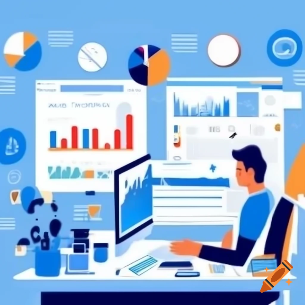 Data visualization aiding decision-making process on Craiyon