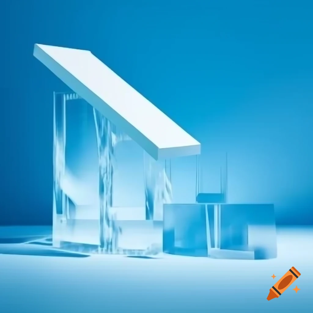 Ice board with 3D frame displayed at an angle