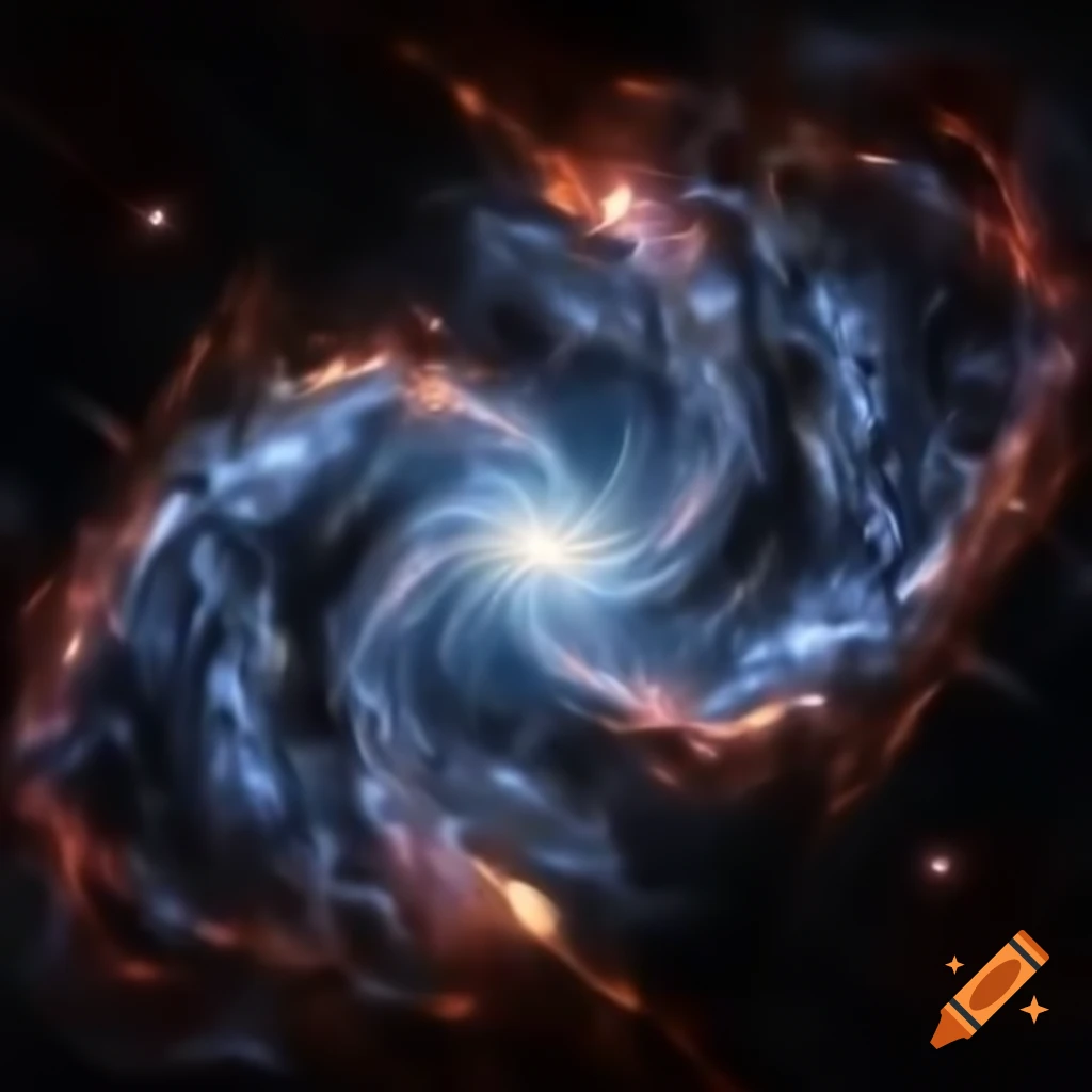 A surreal depiction of awakening in bed, cosmic memories fading