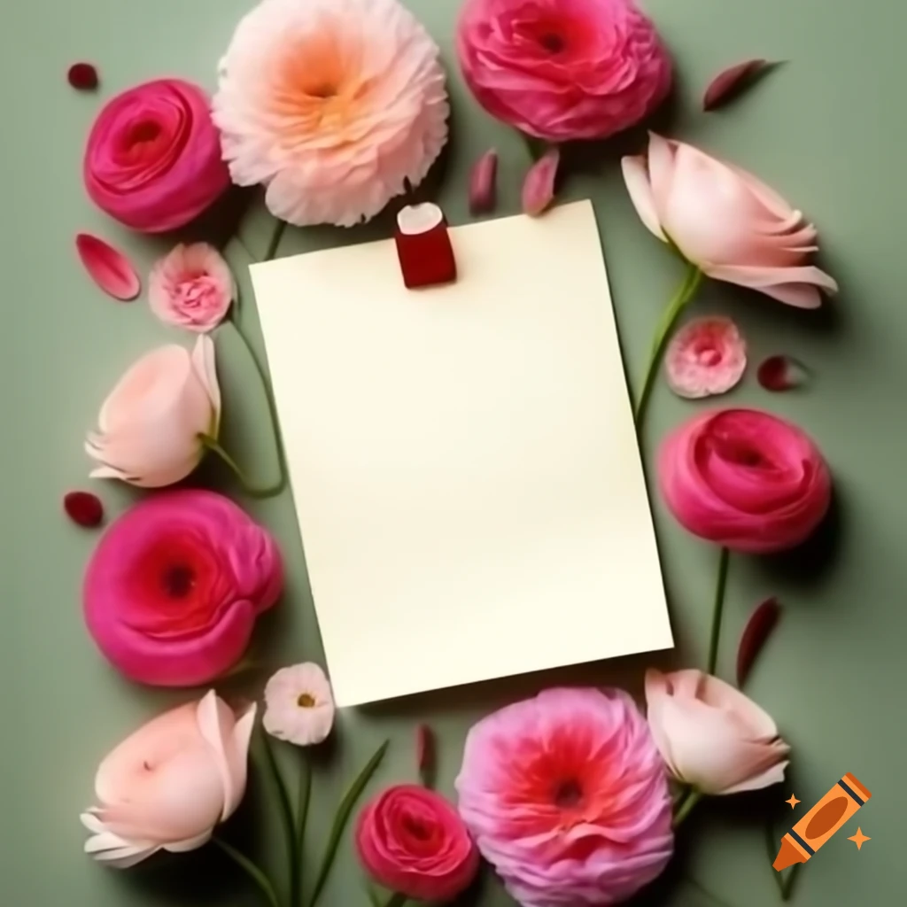 Thank you note among a collection of fresh picked flowers