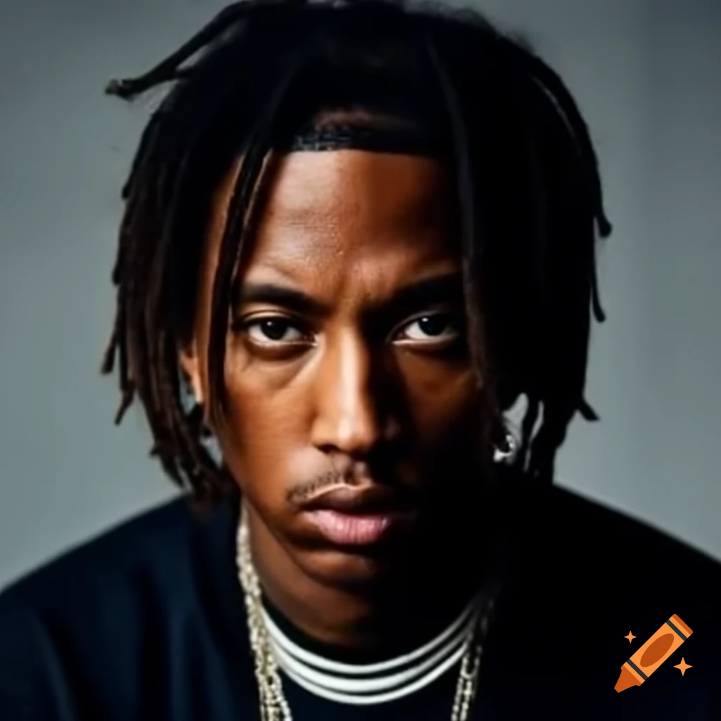 Eminem depicted with dreadlocks hairstyle