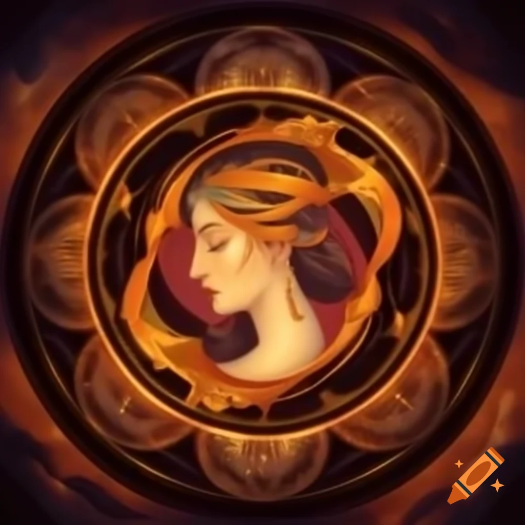 Zodiac artwork in the style of Alphonse Mucha