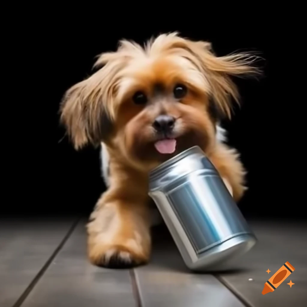 Dog dancing on two feet