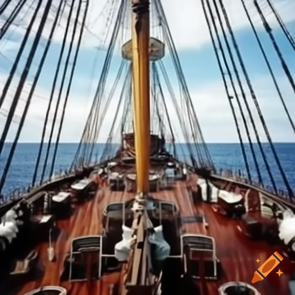 Ship deck of a majestic galley
