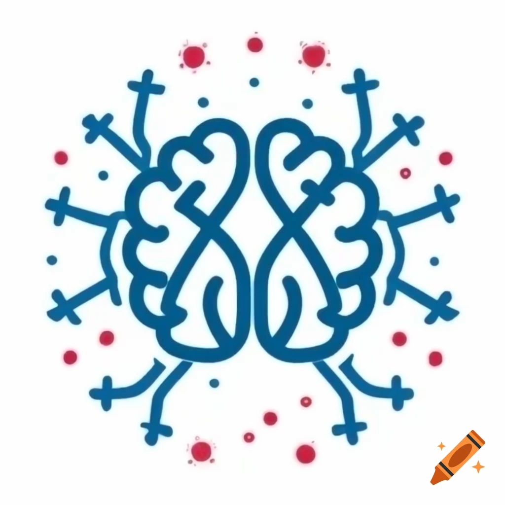 Brain neuron logo shaped like Alaska