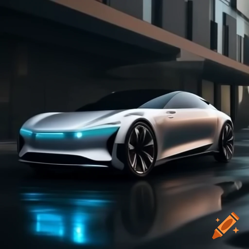 Futuristic electric Hindustan Motors concept coupe with round LED headlights