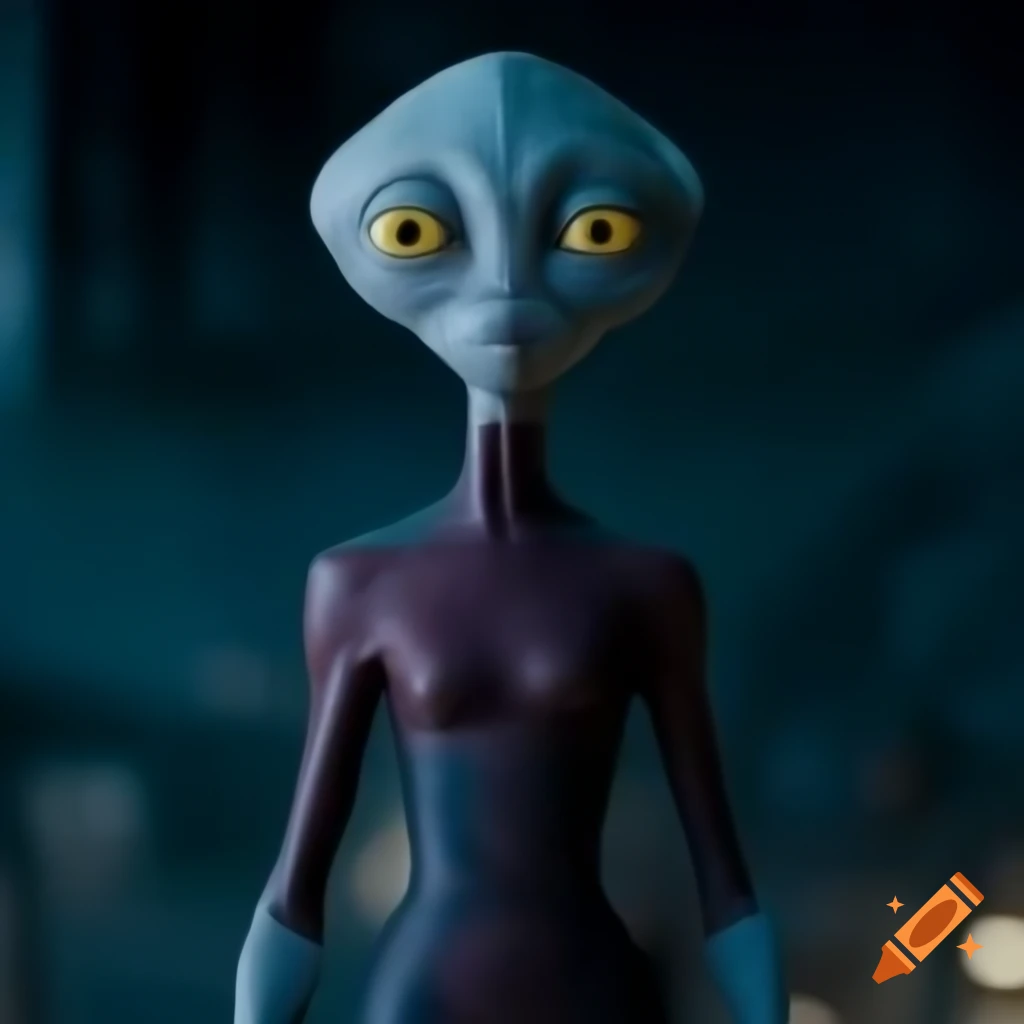 Beautiful Zarkothian humanoids in Queen's chambers aboard alien mothership