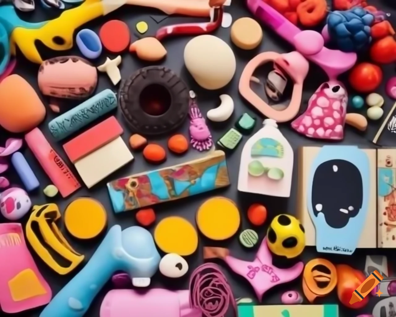 Various random items and objects