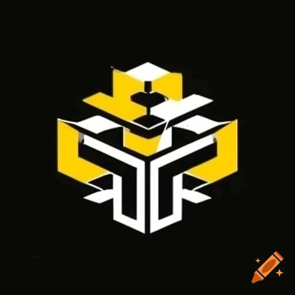 Professional logo for change campaign representing business architecture in black, yellow, and white