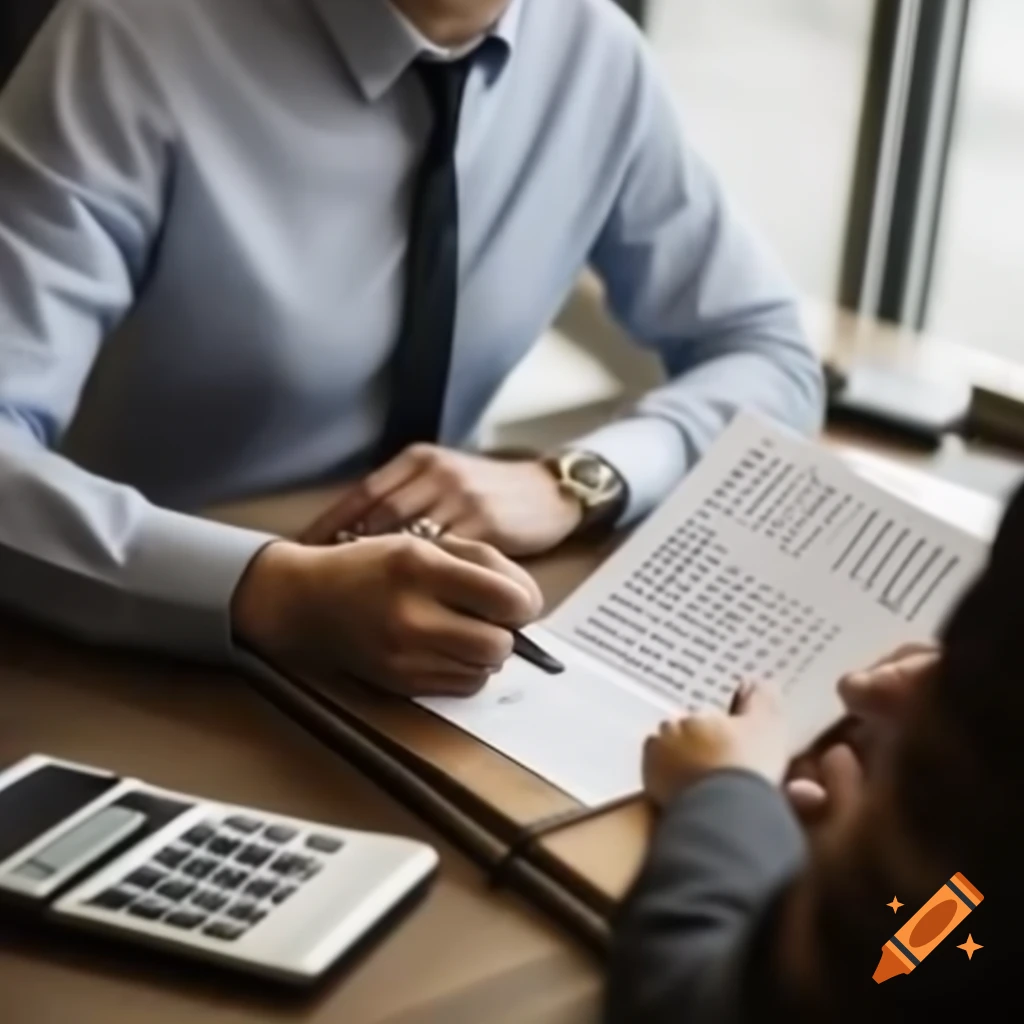 Payroll accountant working on financial documents