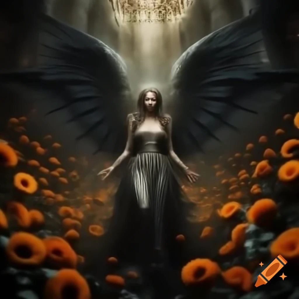 Alien battle scene aboard Zarkothian Mothership with Angel Vampire Queen