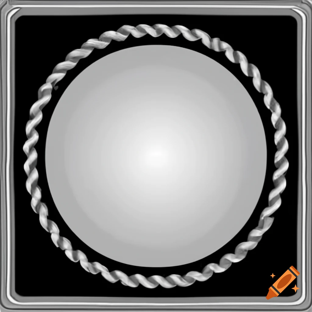 Rope arranged in a circular shape