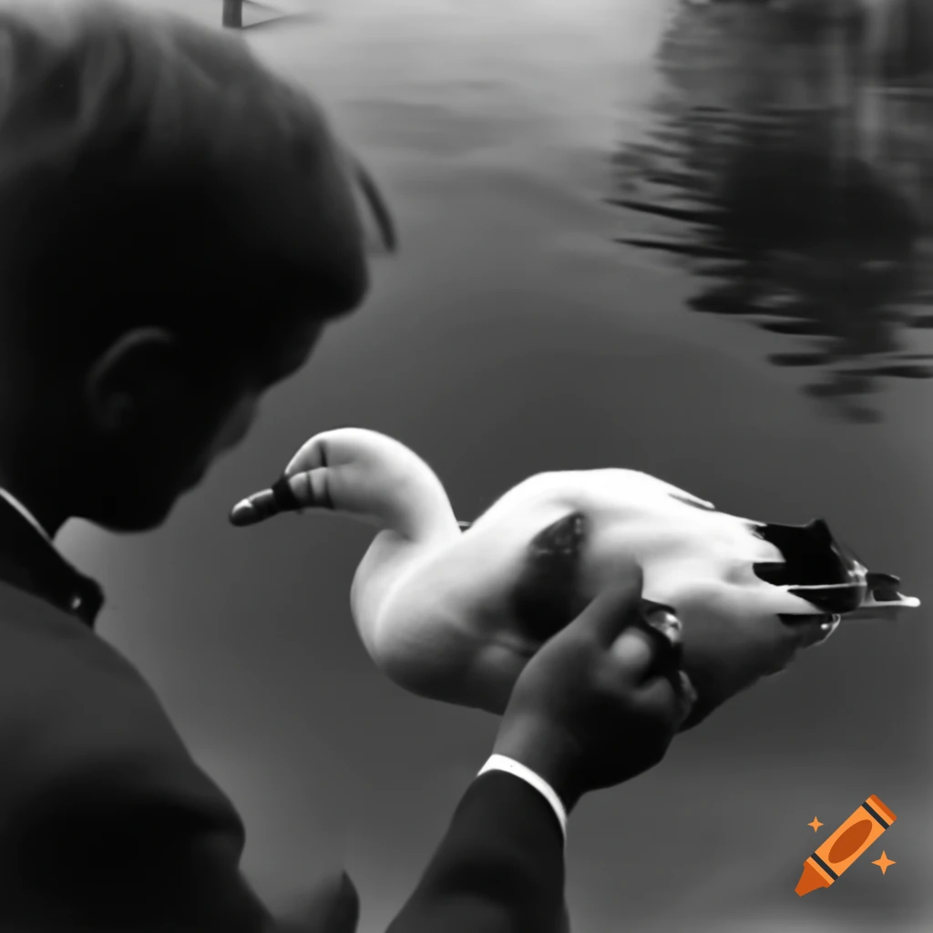 Eric Swalwell humorously chased by a duck