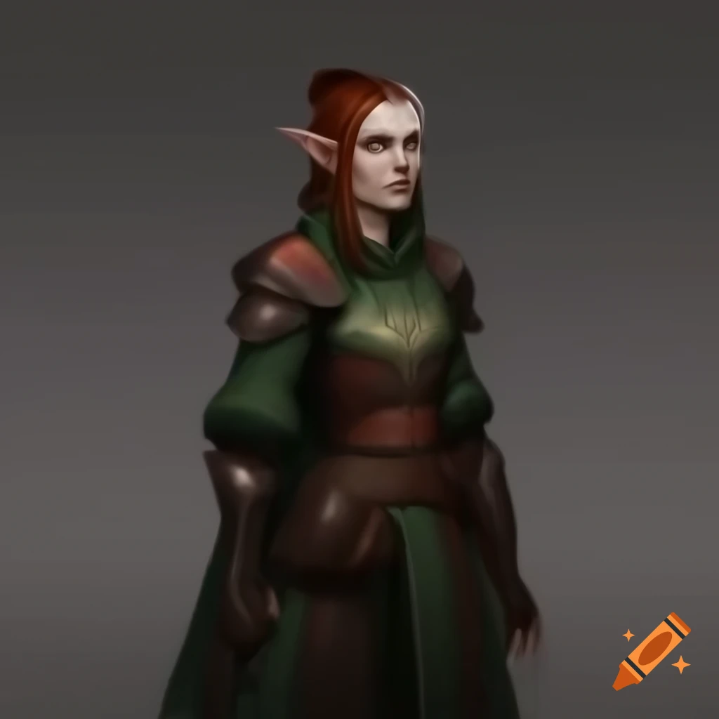 Female Dalish elf in casual medieval-inspired outfit from Dragon Age: Inquisition