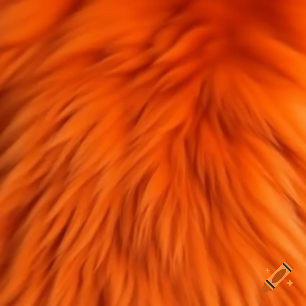 Orange short fur texture poster