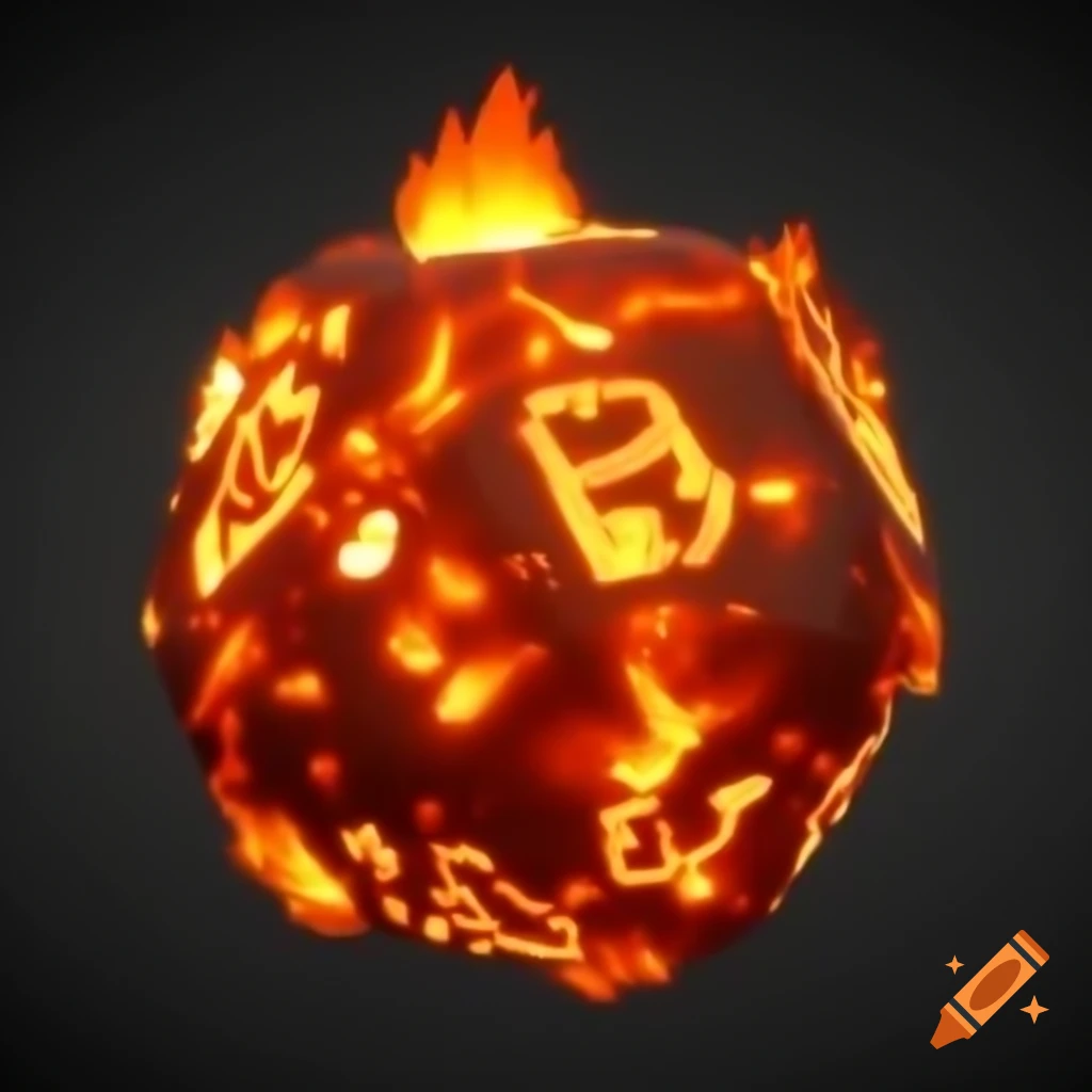3D model of ore named Flaming Hate