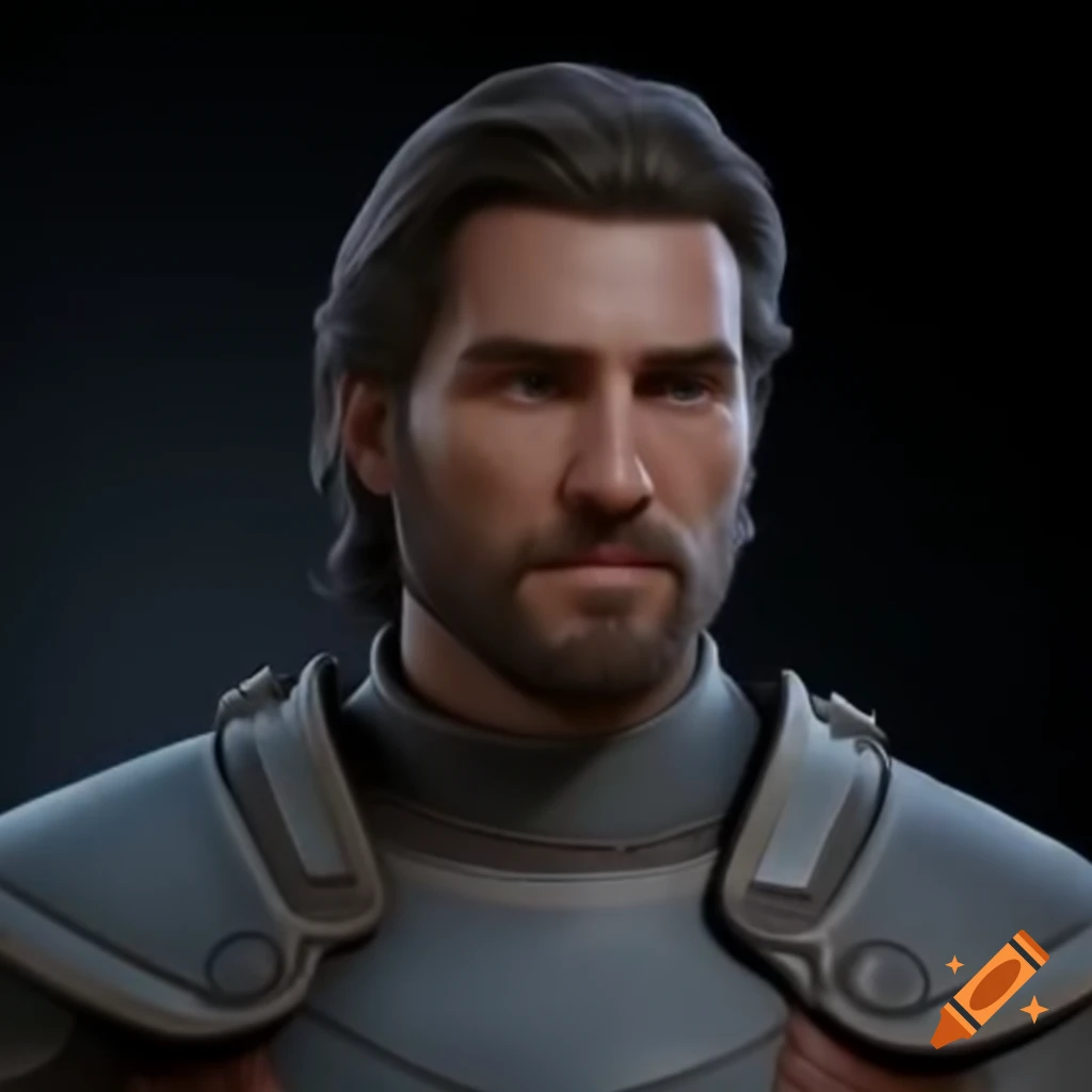 Guard wearing light and gray leather armor