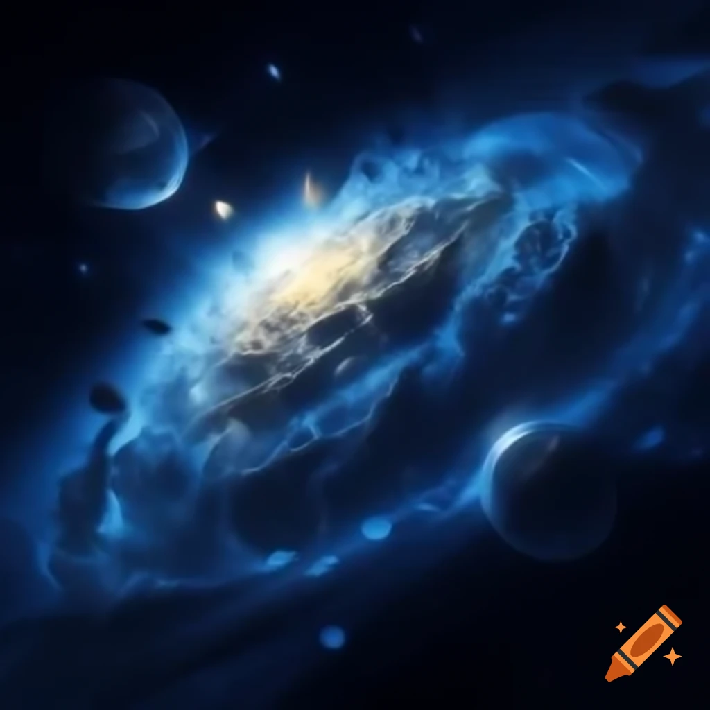 Futuristic AI scenes with dramatic light effects