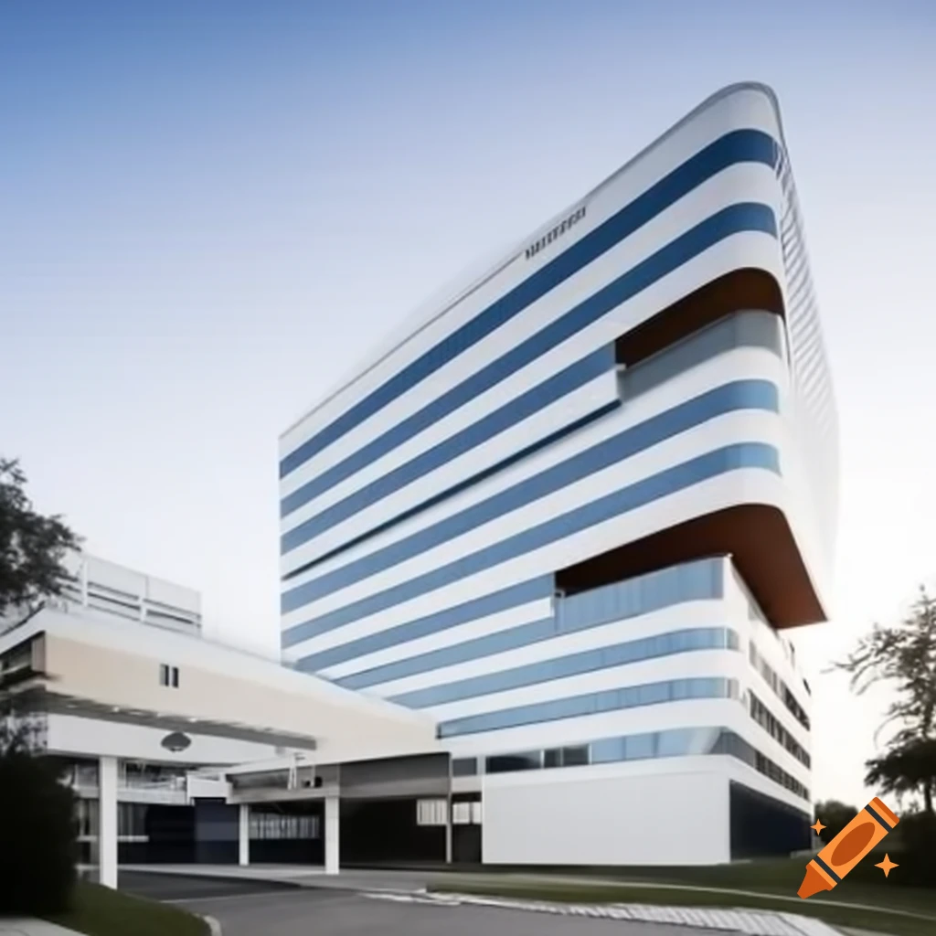 Modern healthcare unit design with innovative architecture resembling a mini hospital