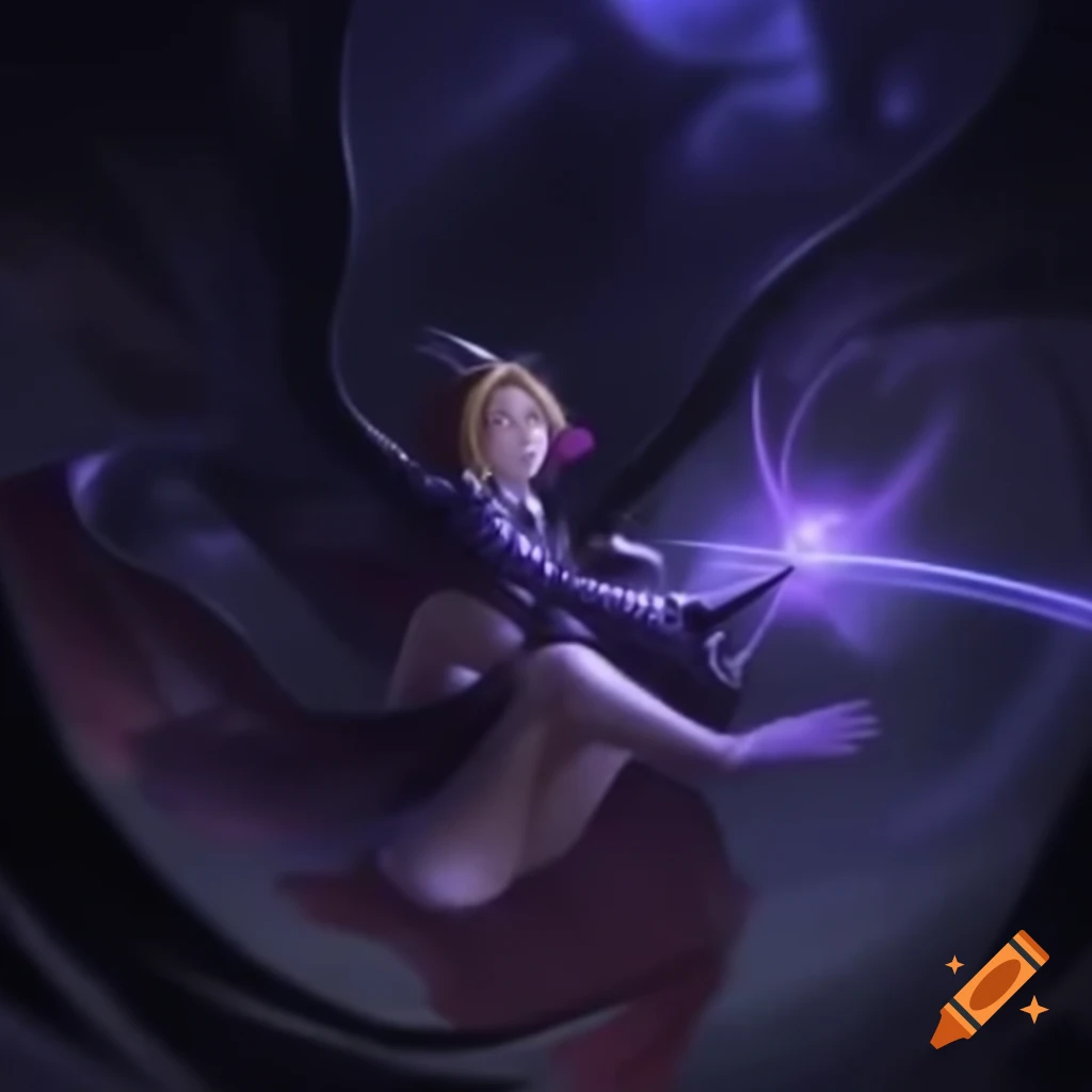 Scene in Queen's chambers on alien mothership with Angel Alien Vampire Goddess
