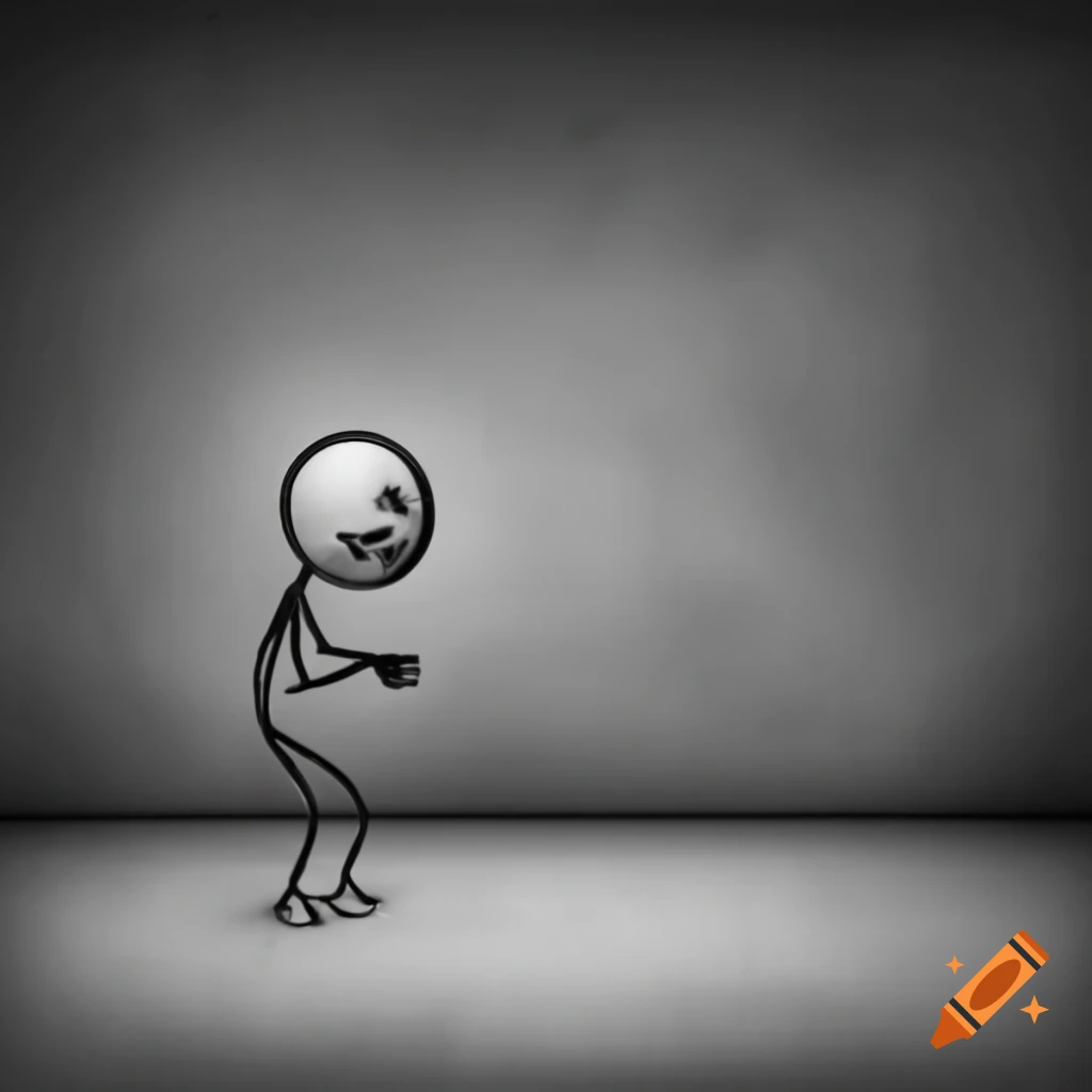 Stick figure expressing frustration emotion