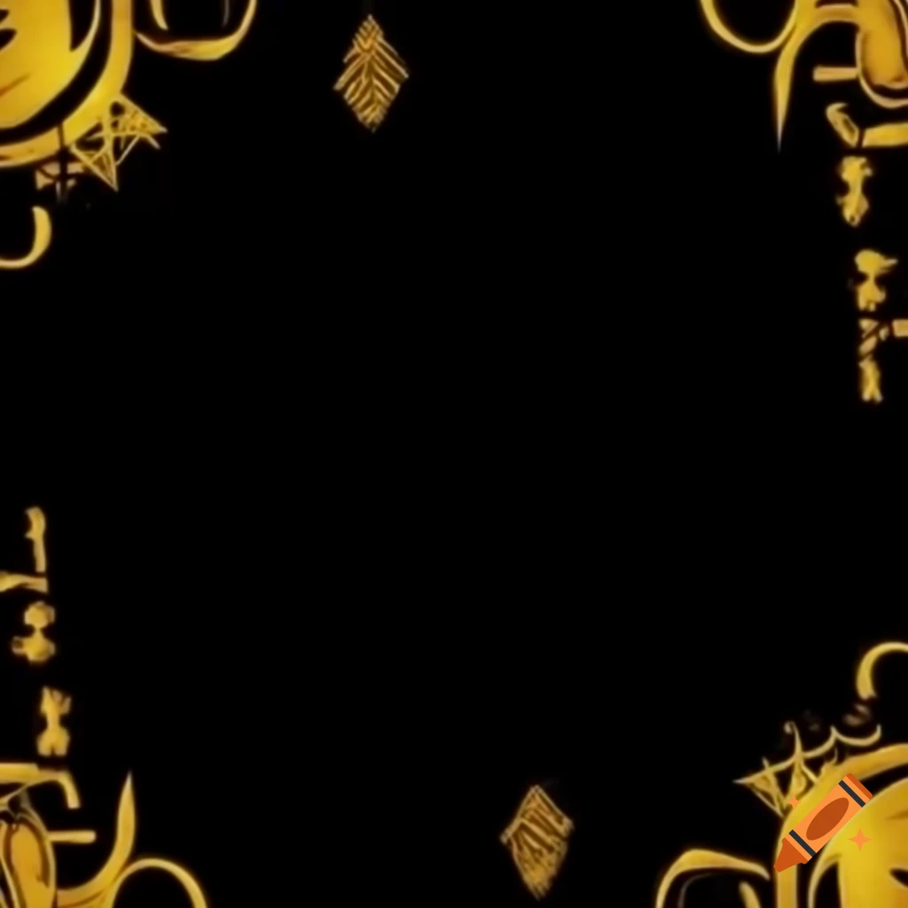 Black background featuring elements from Harry Potter series