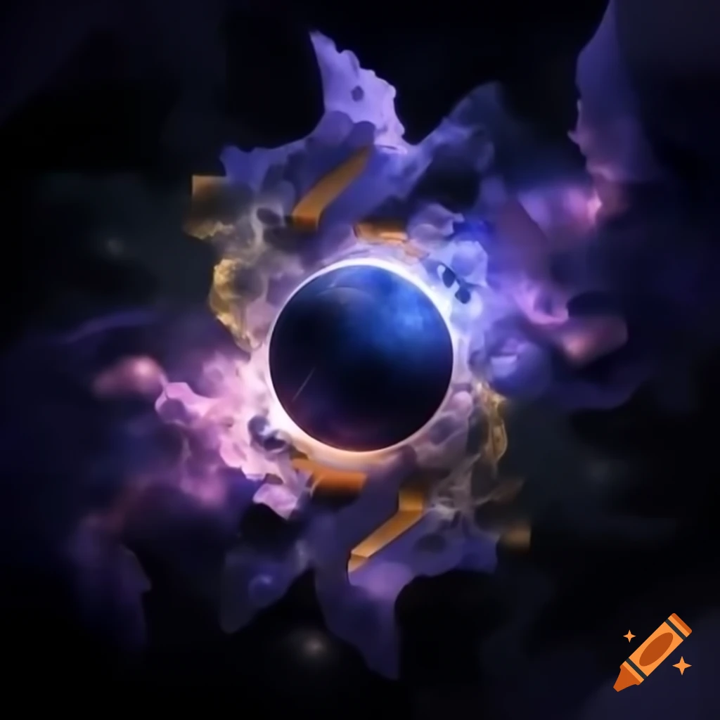 Celestial-themed logo with stars, moon phases, and calming colors