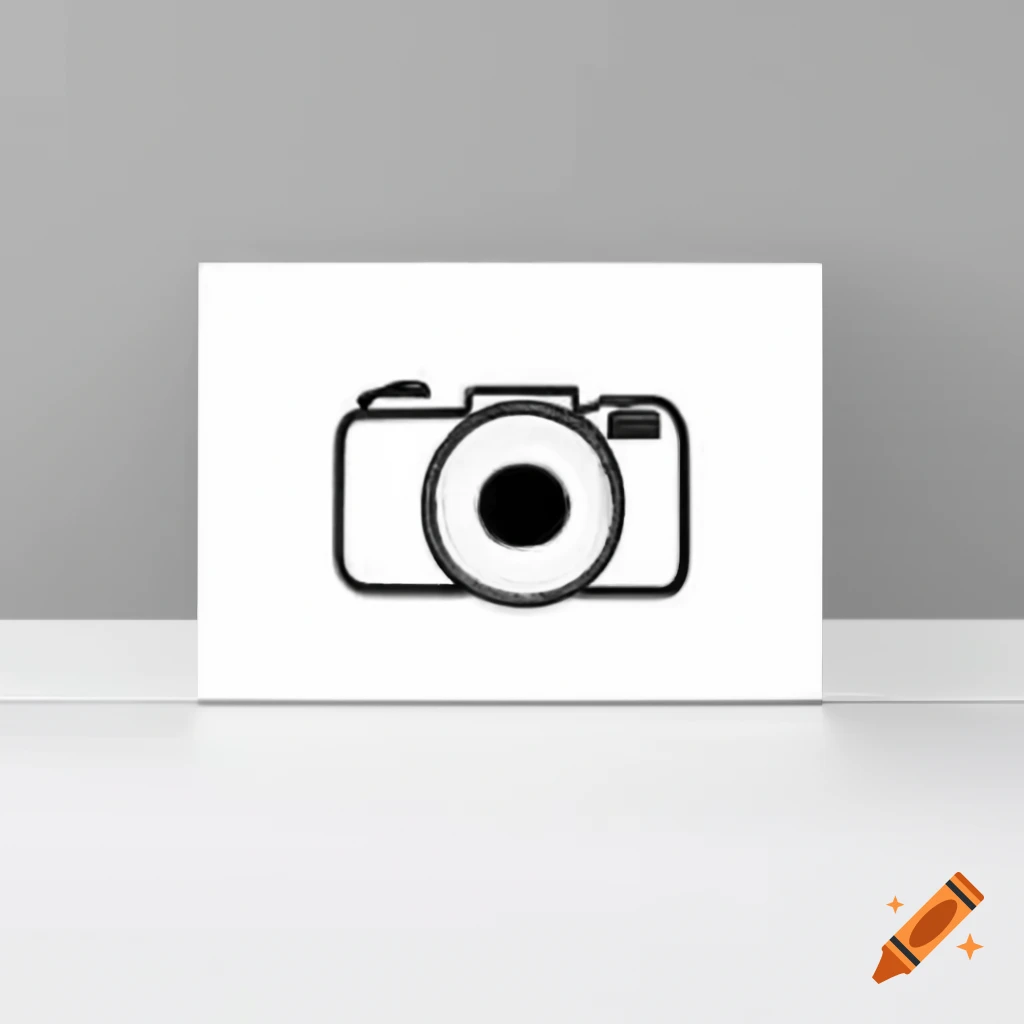 Illustration of a camera on a white background