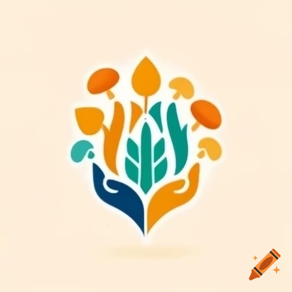 Logo design featuring two mountains two trees and an elk jumping on