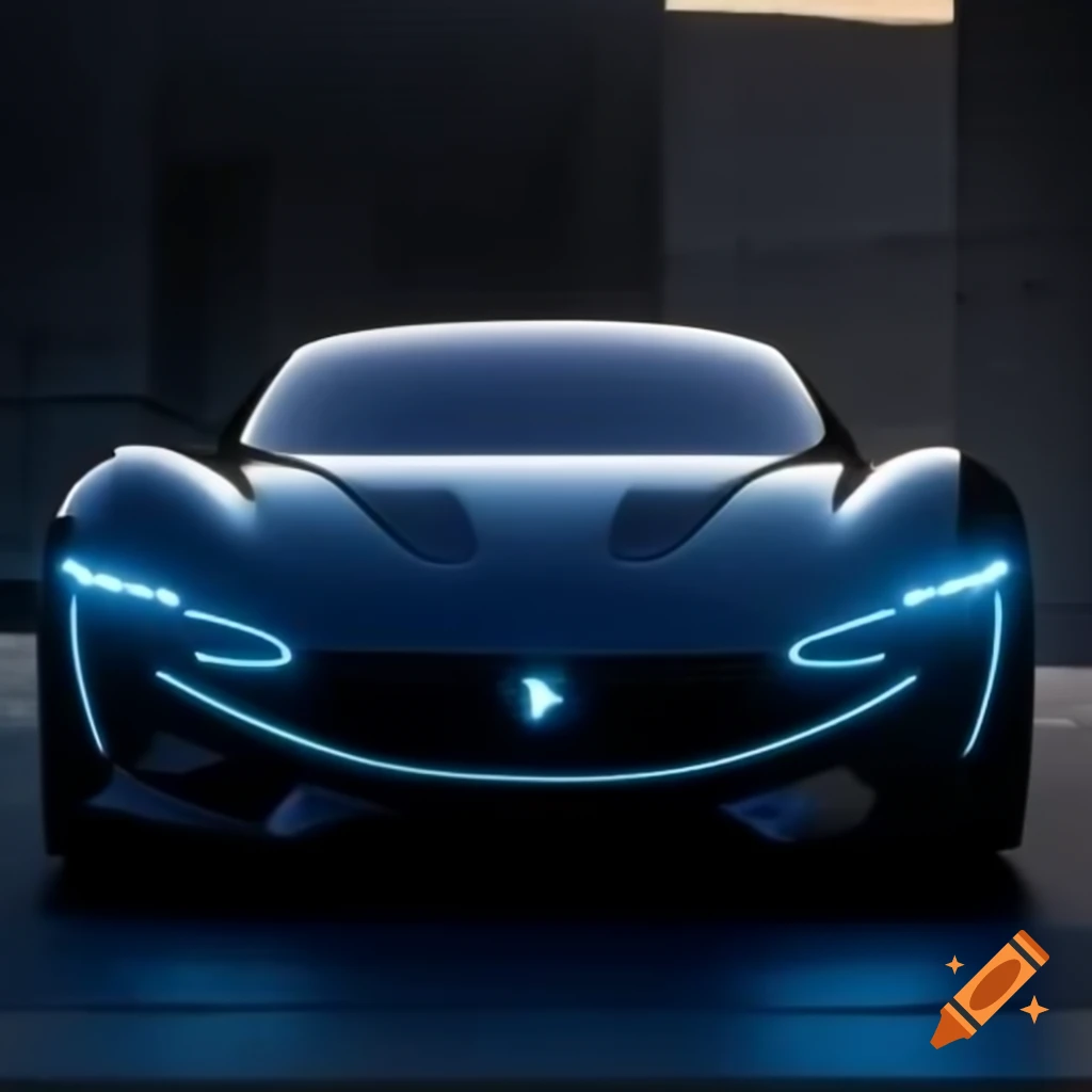 Futuristic electric Hindustan Motors EV concept coupe with LED headlights